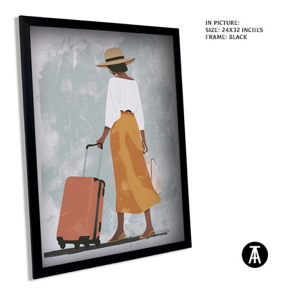 Sample Artwork in Black Frame