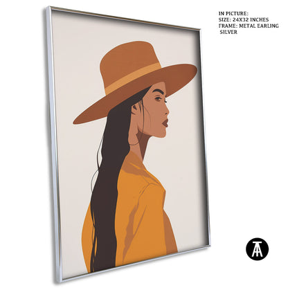 Artwork in Metal Earling Silver Frame