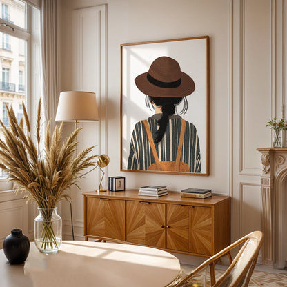 Minimalist Painting in a Lifestyle Setting