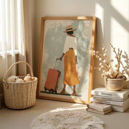 Boho Art Painting in a Lifestyle Setting