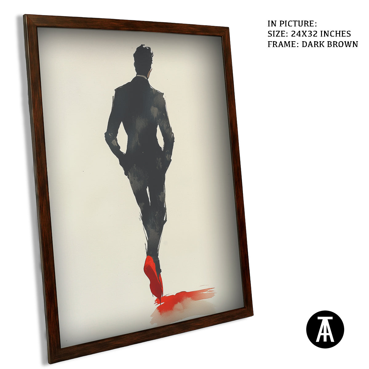 Artwork in Metal Champagne Gold Frame