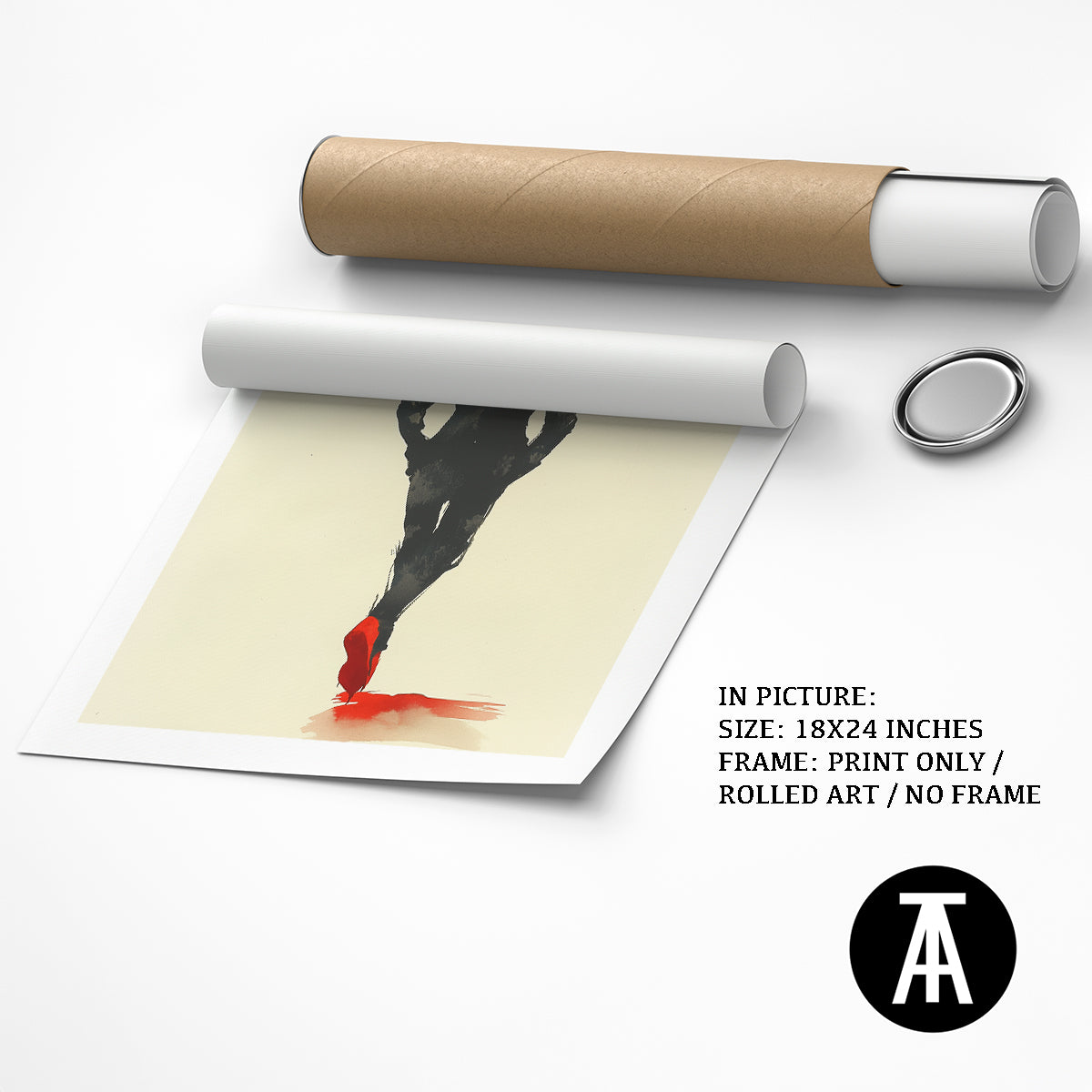 Artwork as Print Only or Rolled Art