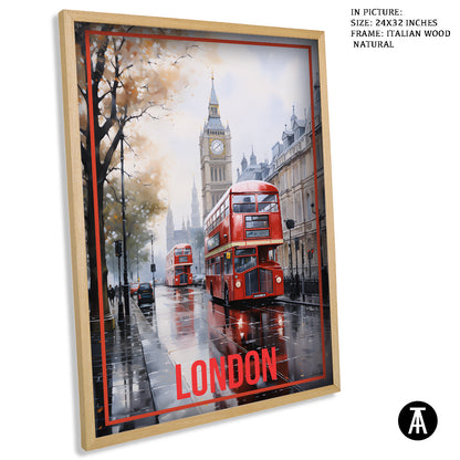 Sample Artwork in Italian Wood Framing Natural