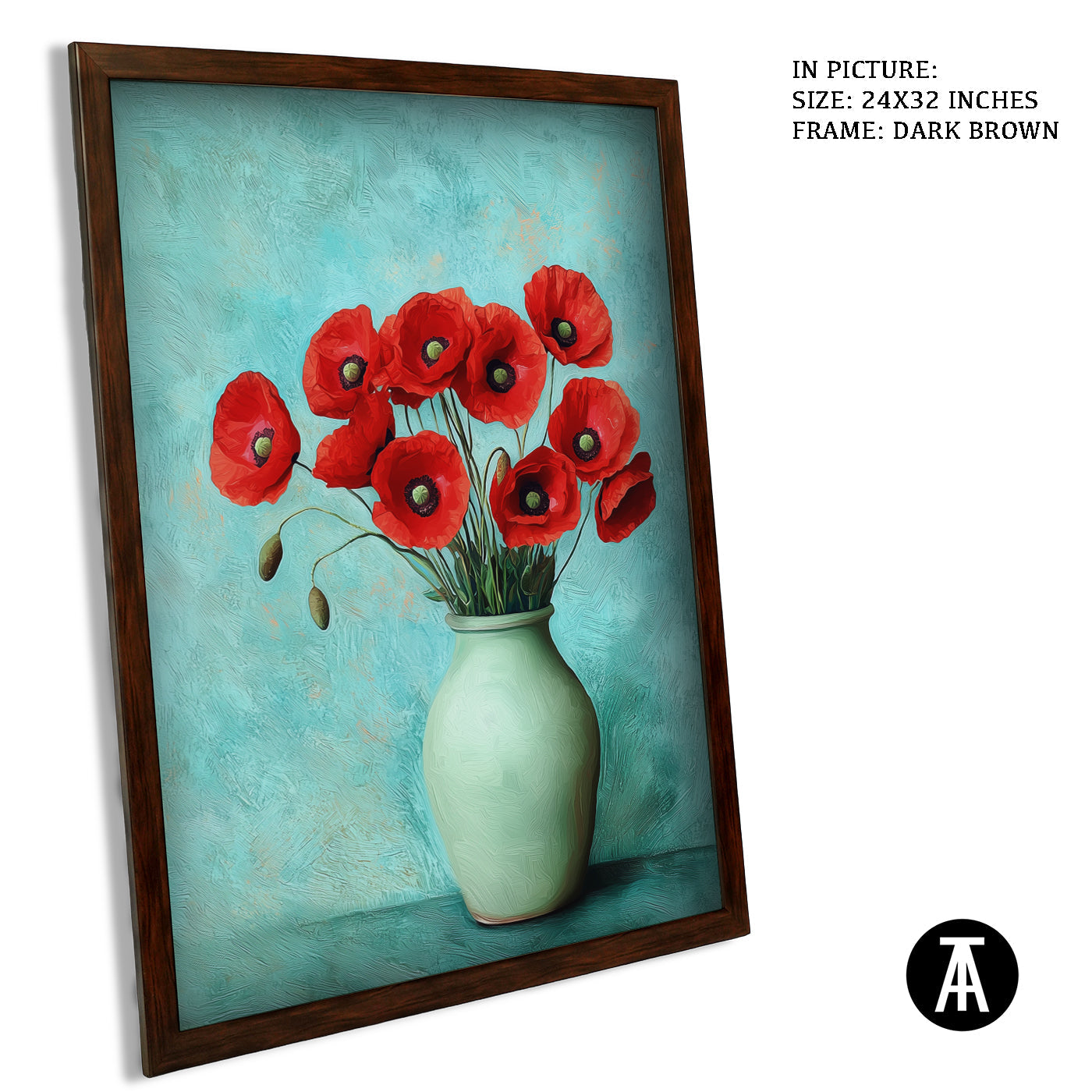 Artwork in Metal Champagne Gold Frame