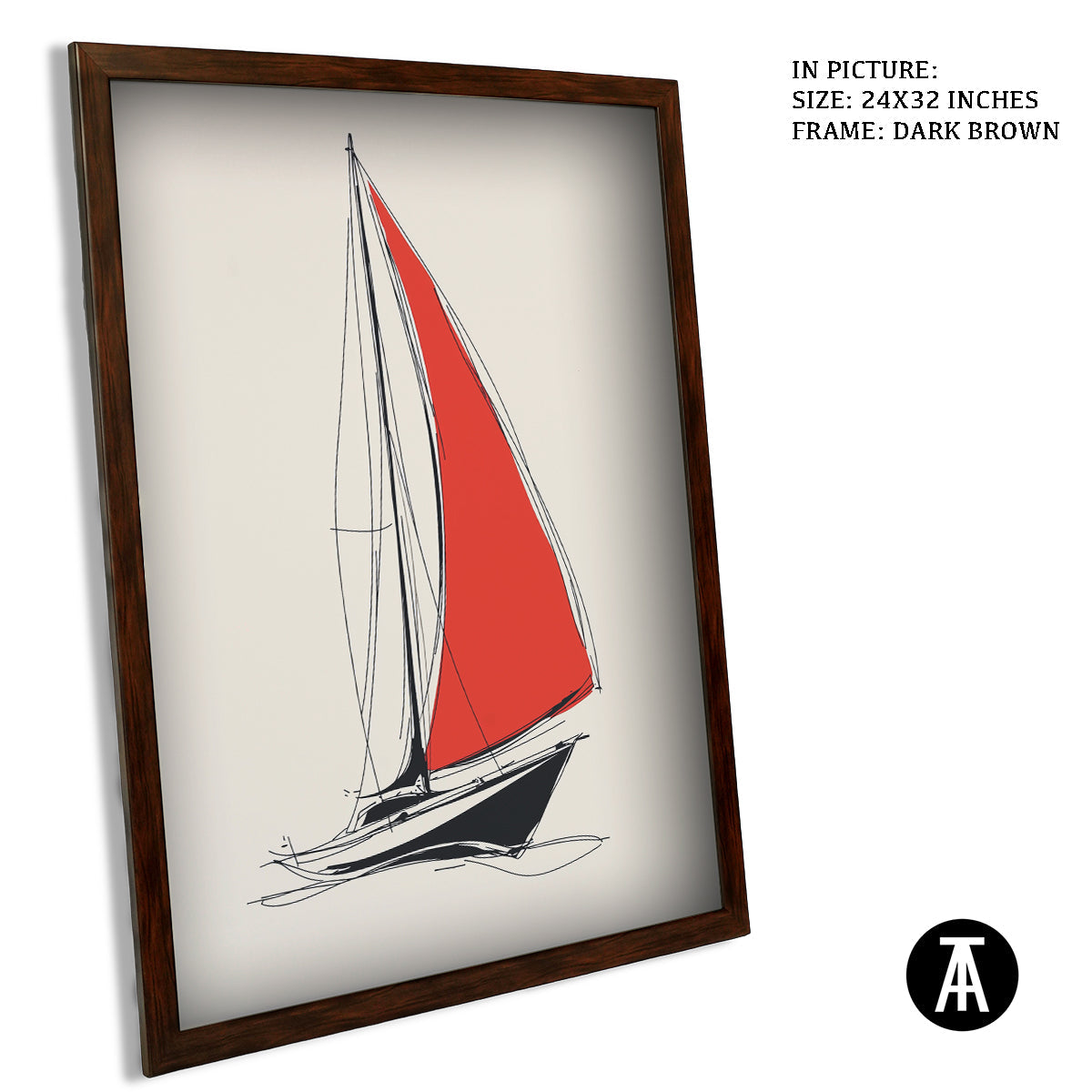 Artwork in Metal Champagne Gold Frame