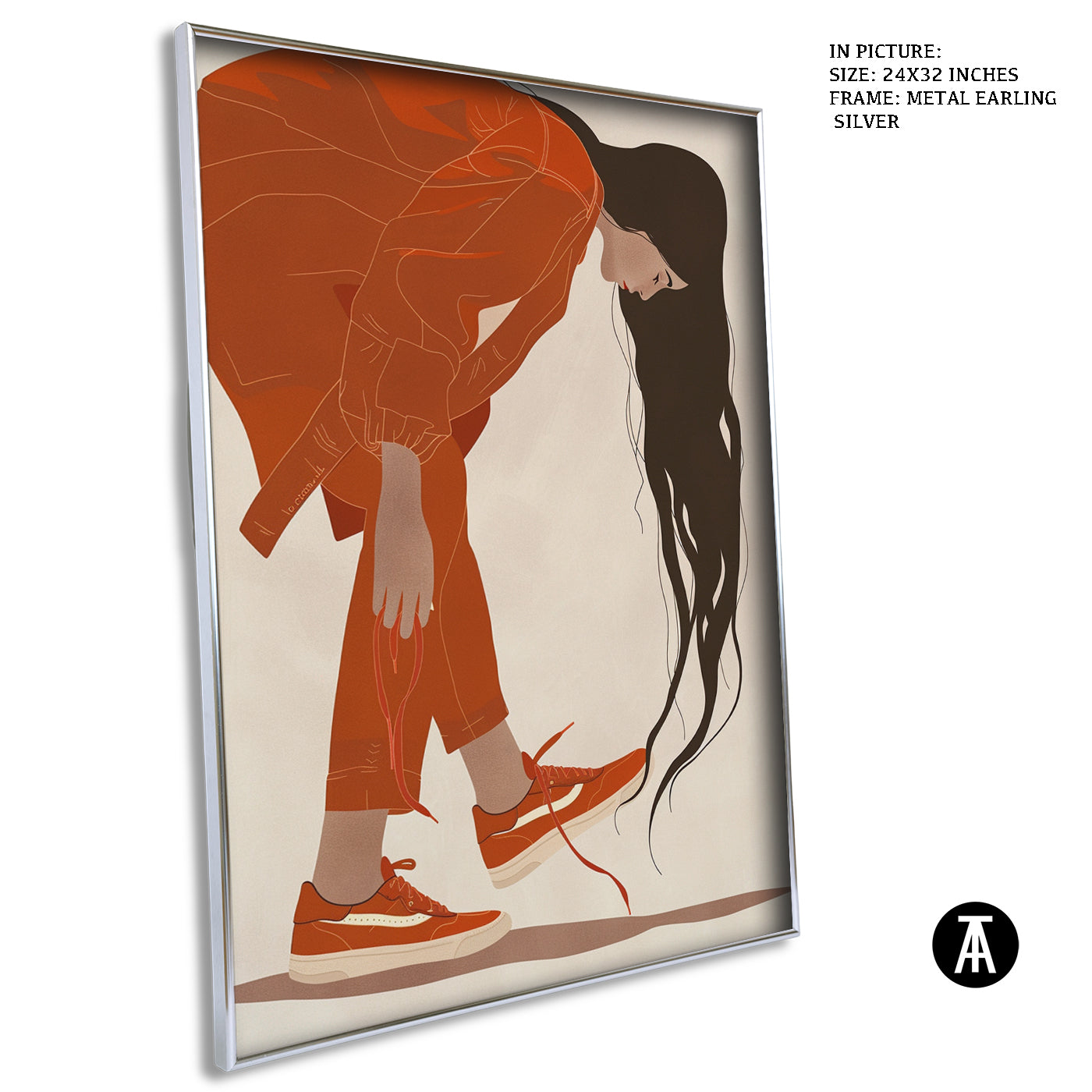 Artwork in Metal Earling Silver Frame