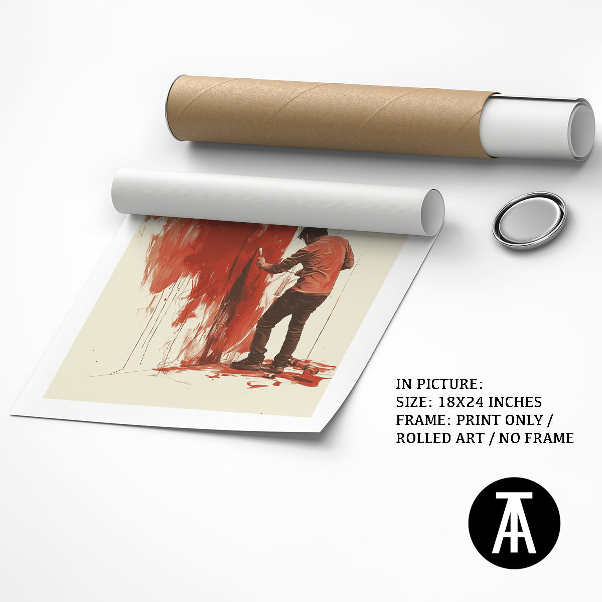 Artwork as Print Only or Rolled Art