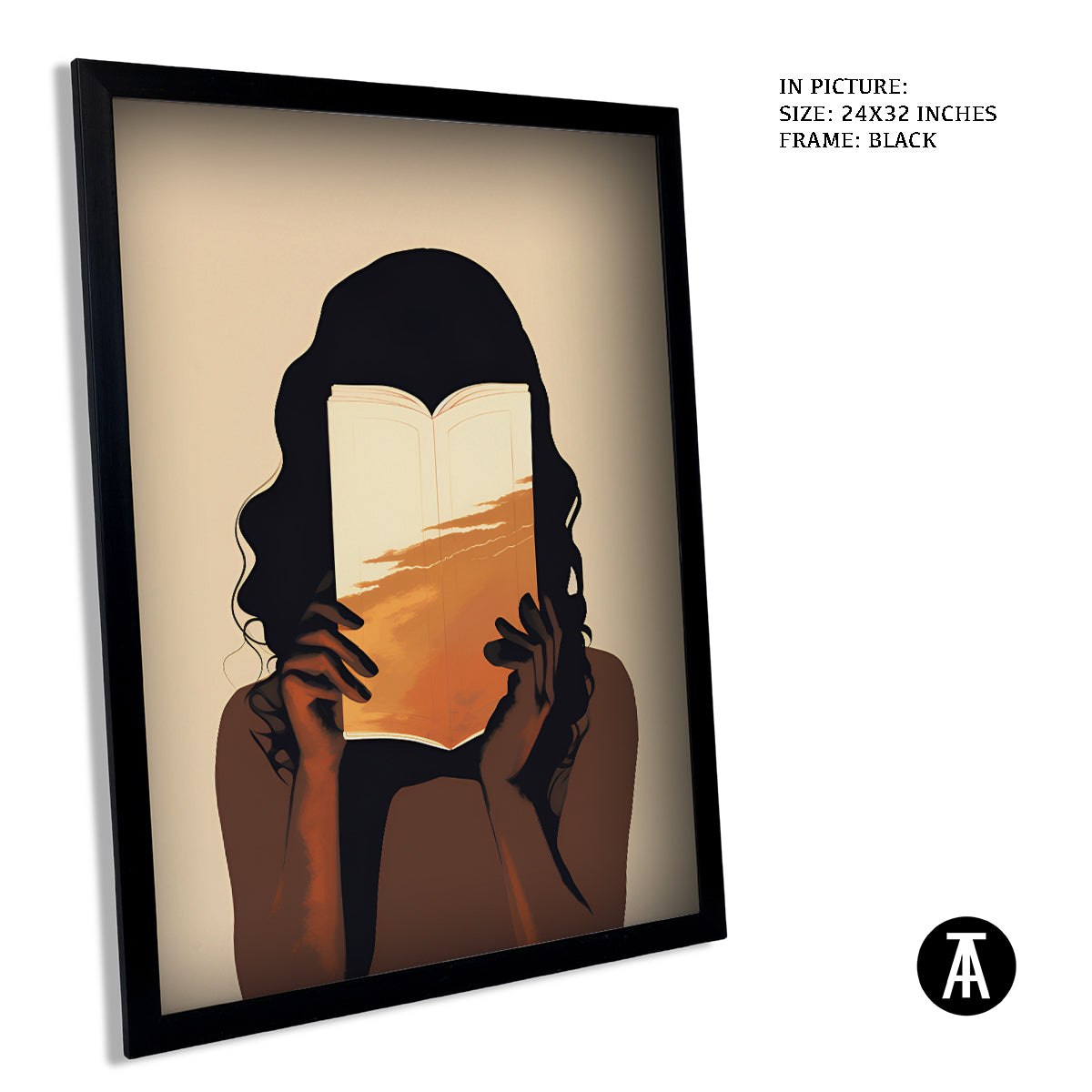 Sample Artwork in Black Frame