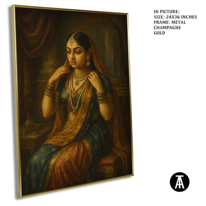 Artwork in Metal Champagne Gold Frame