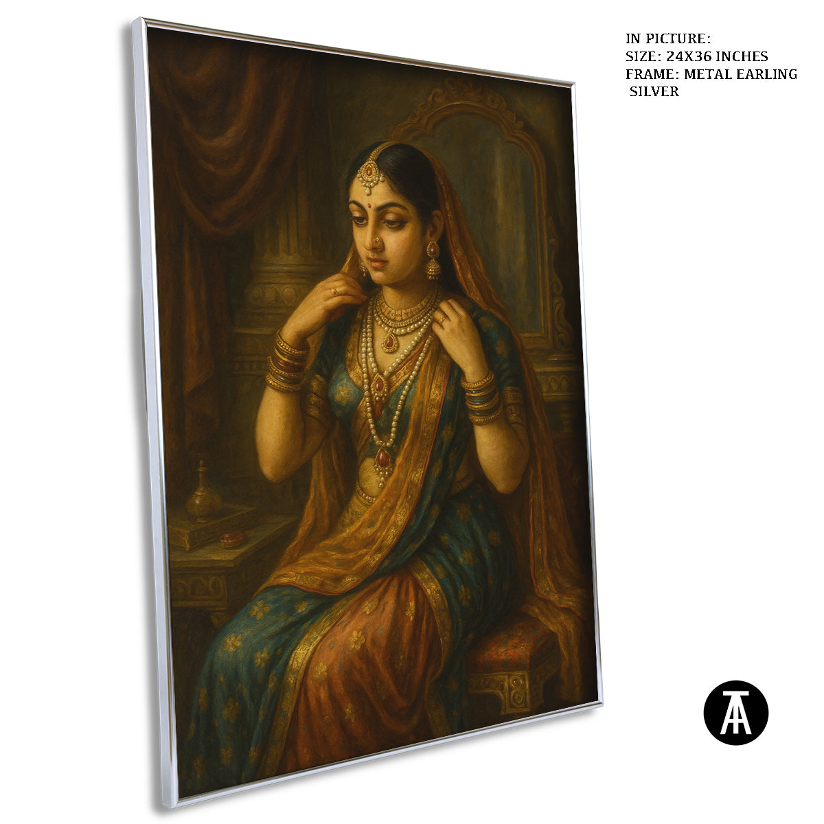 Artwork in Metal Earling Silver Frame