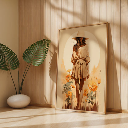 Boho Painting in a Lifestyle Setting