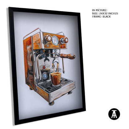 Sample Artwork in Black Frame