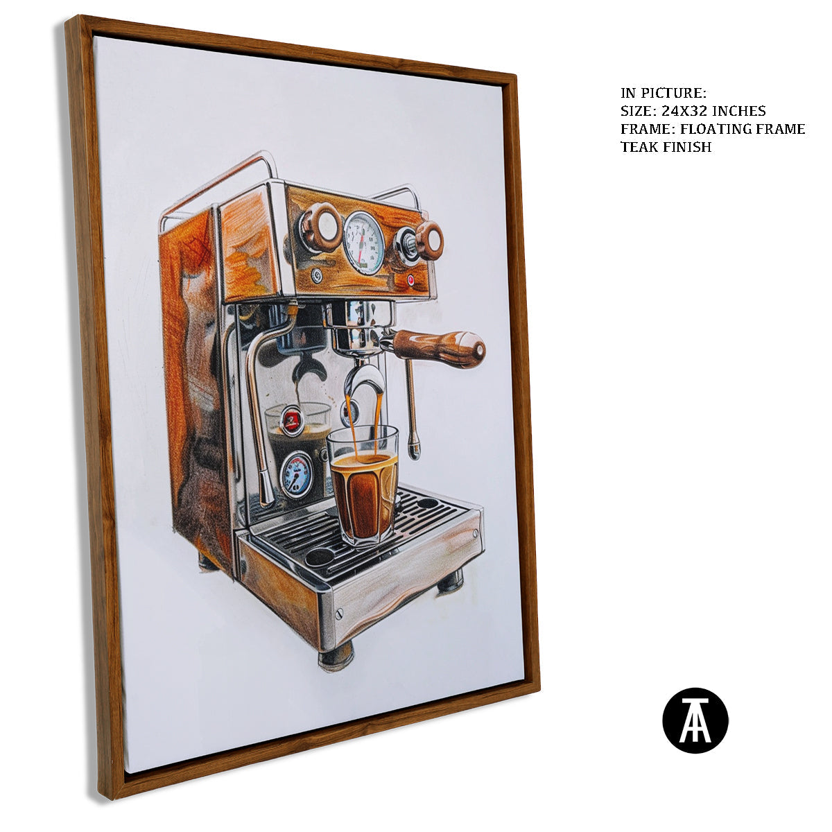 Sample Artwork in Floating Frame