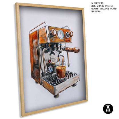 Sample Artwork in Italian Wood Framing Natural