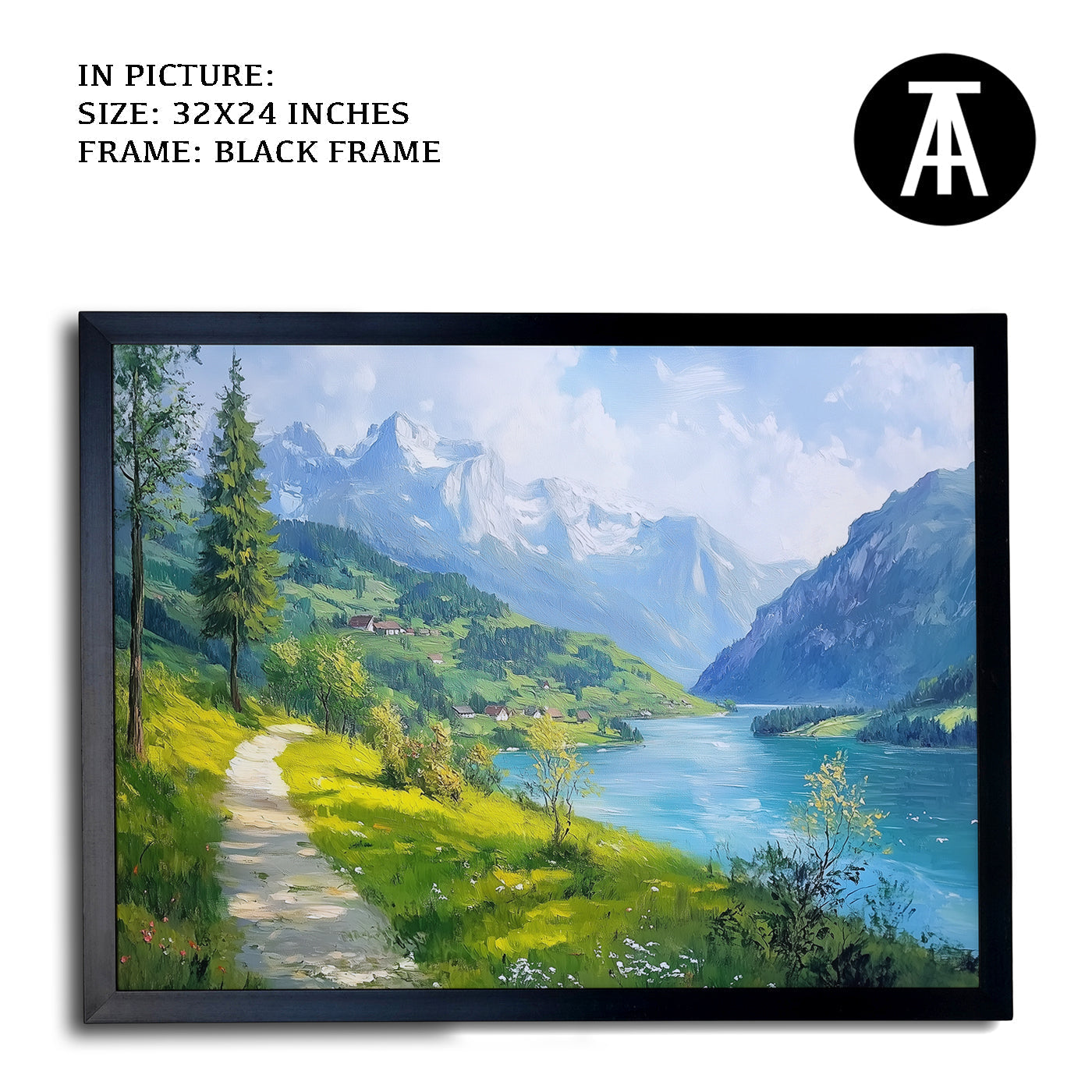 Artwork in Metal Earling Silver Frame