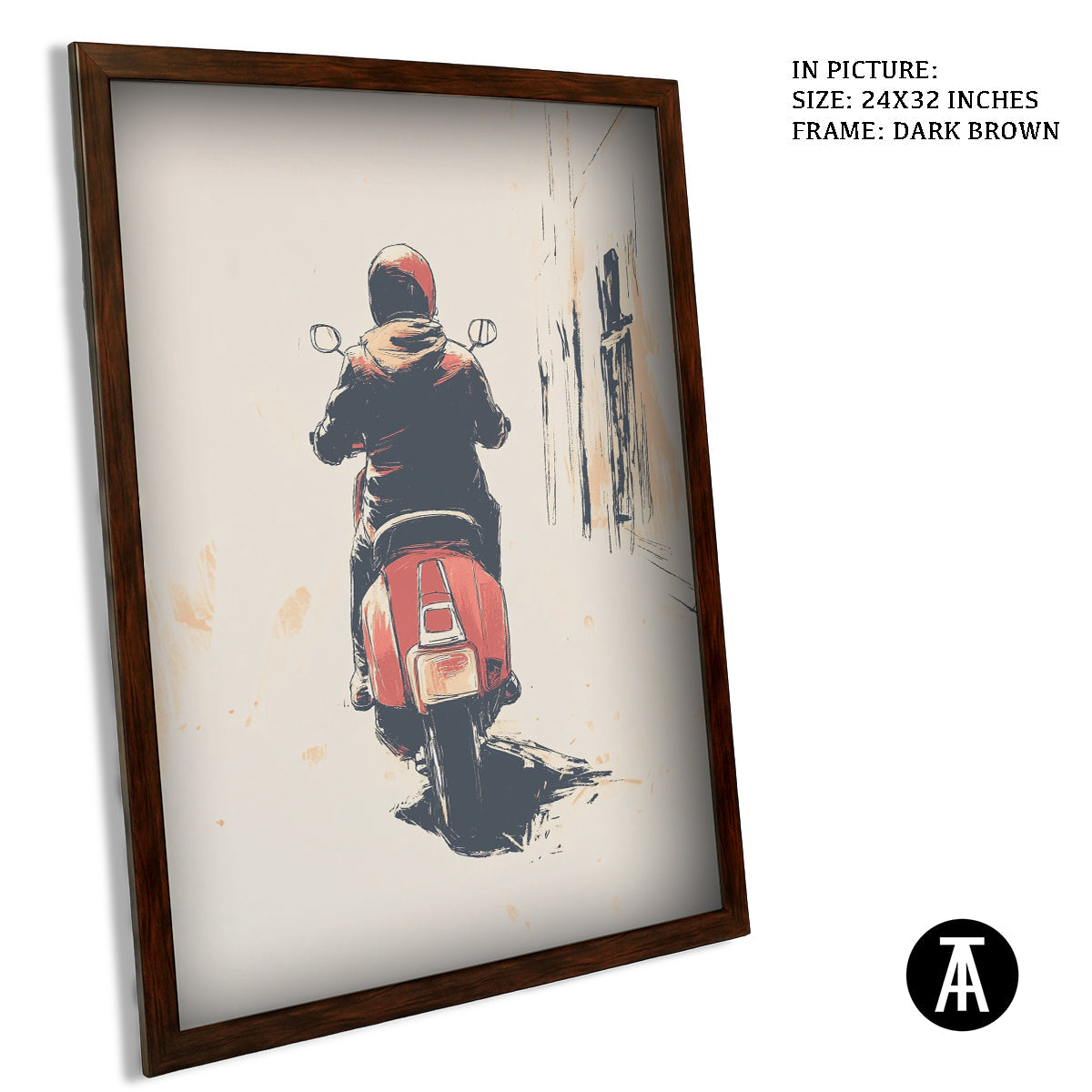 Artwork in Metal Champagne Gold Frame