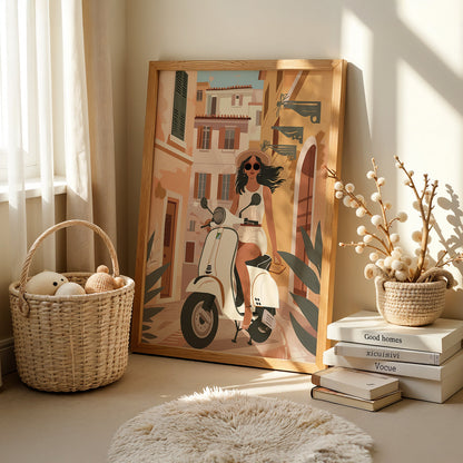 Boho Art Painting in a Lifestyle Setting