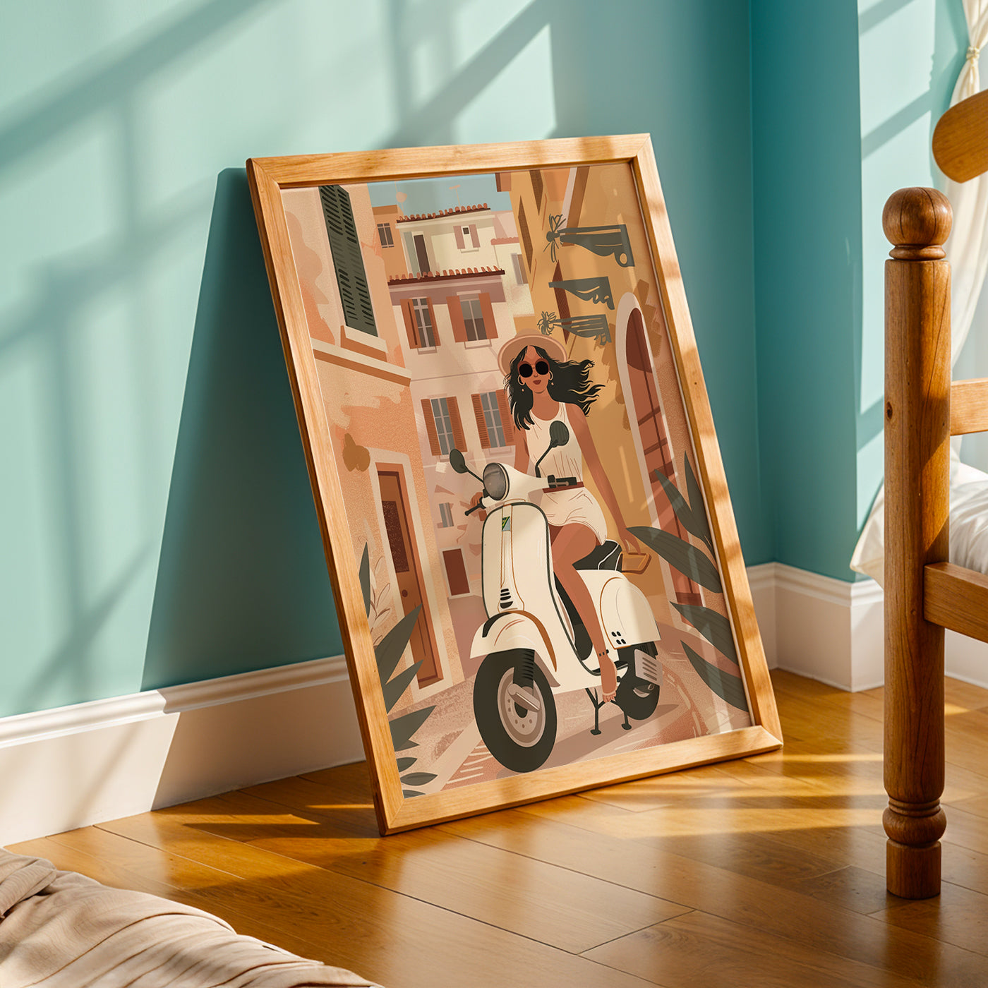 Praha Bohemian Artwork in a Lifestyle Setting