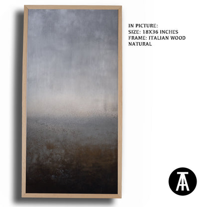 Artwork in Natural Wood Frame