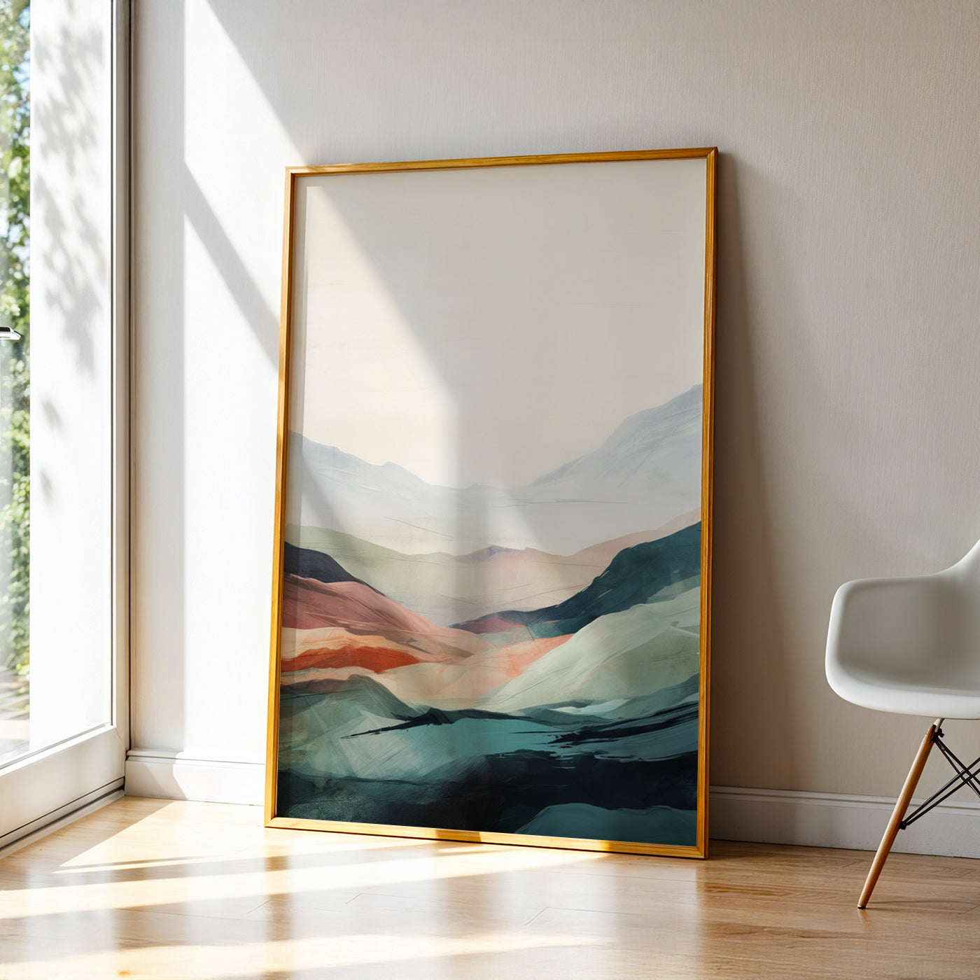 Abstract Painting in a Lifestyle Setting