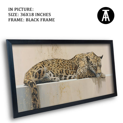 Artwork in Natural Wood Frame