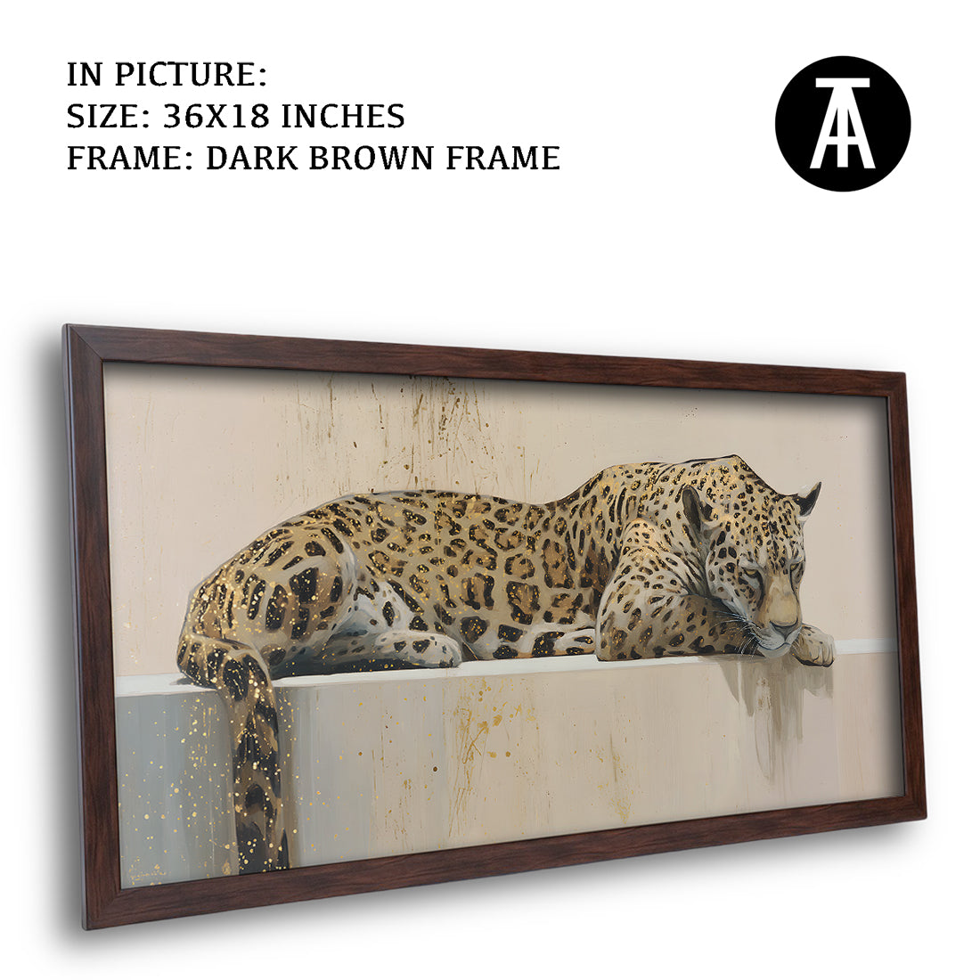 Artwork in Dark Wood Frame