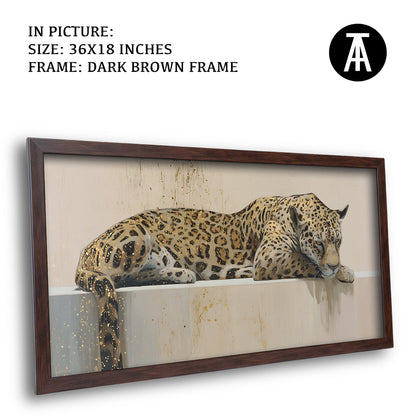 Artwork in Dark Wood Frame