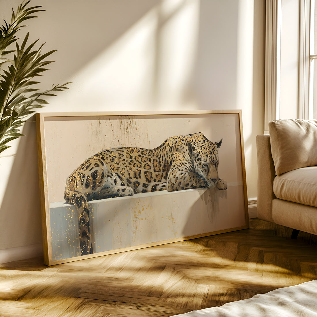 Modern Art Painting in a Lifestyle Setting