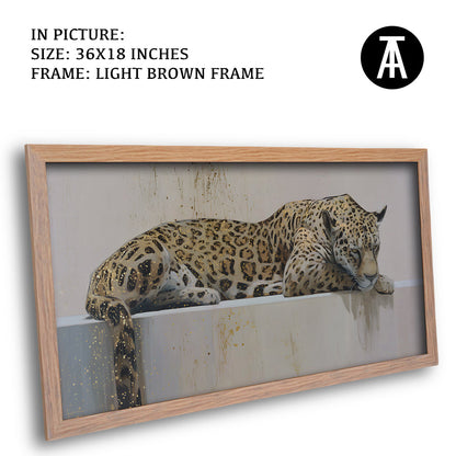 Artwork in Dark Brown Frame