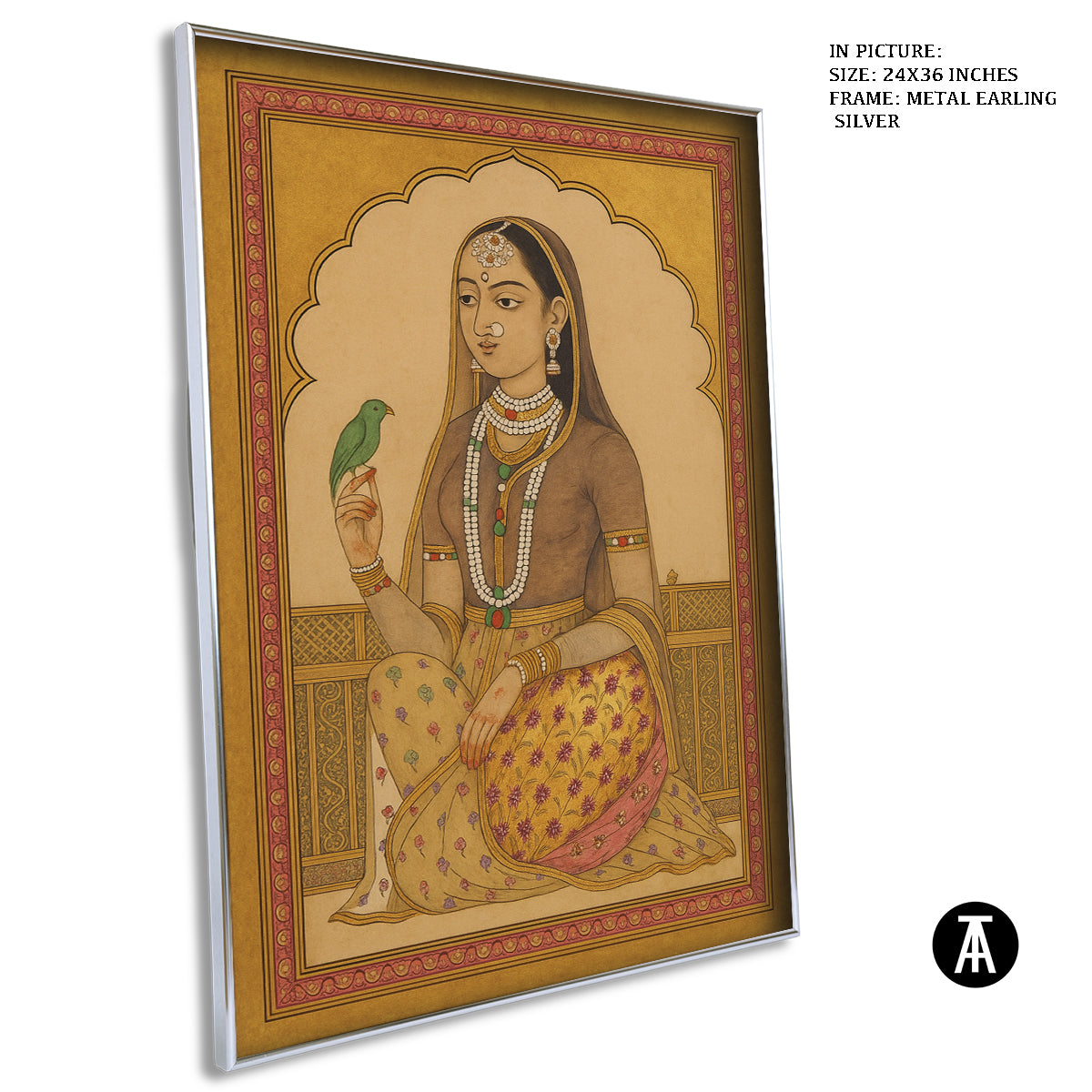 Artwork in Metal Earling Silver Frame