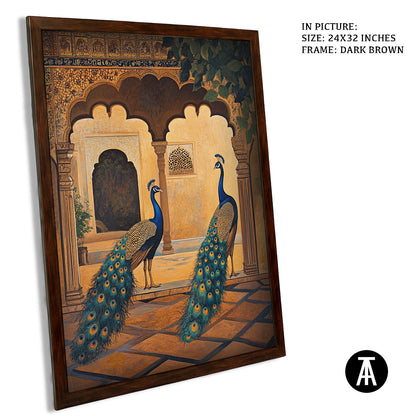 Artwork in Metal Champagne Gold Frame