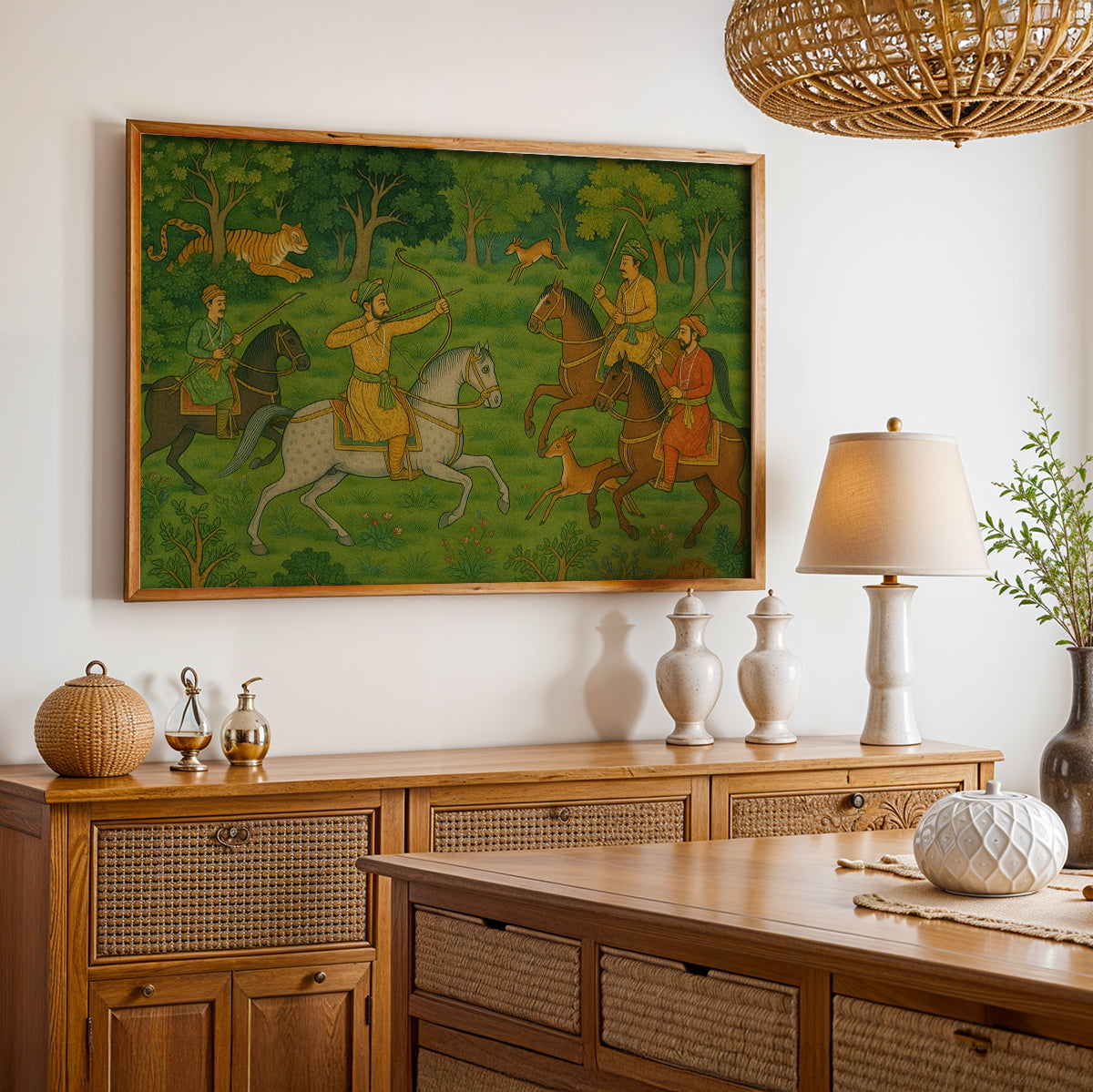 Heritage Indian Painting in a Lifestyle Setting