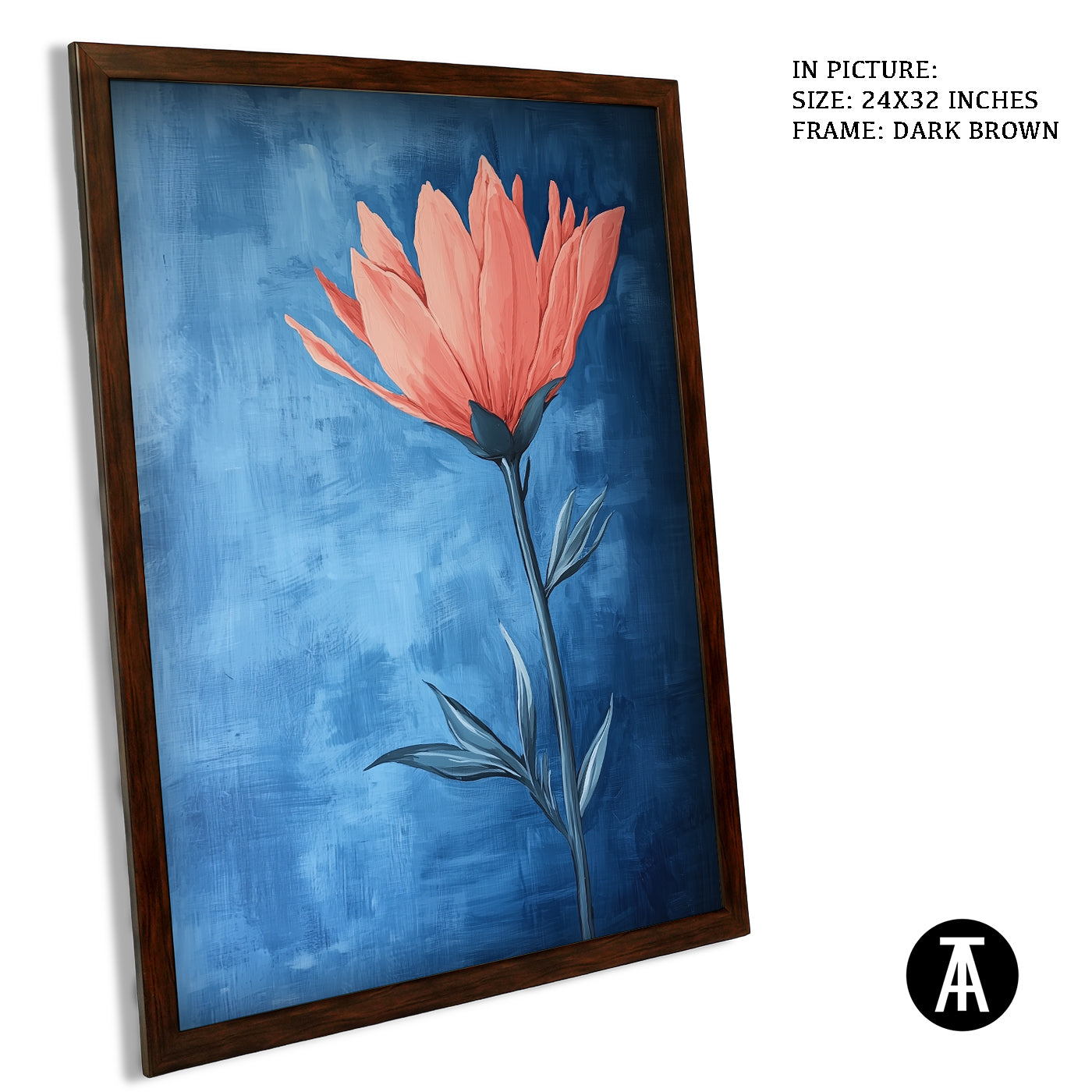 Artwork in Metal Champagne Gold Frame