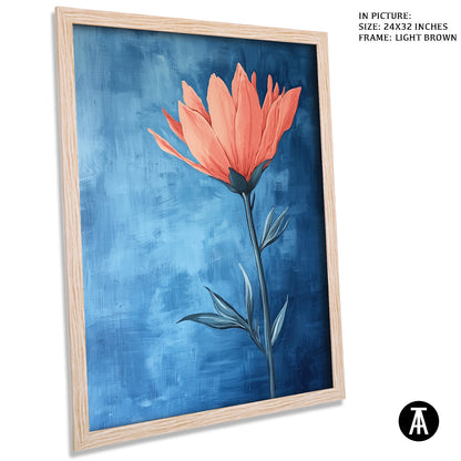 Artwork in Dark Brown Frame