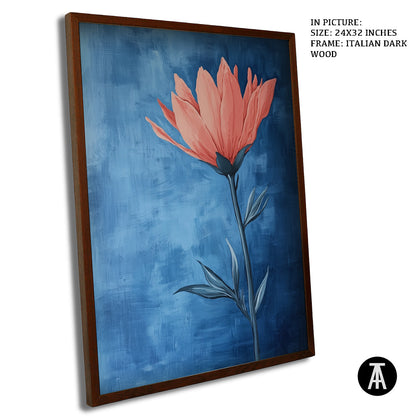 Artwork in Dark Wood Frame