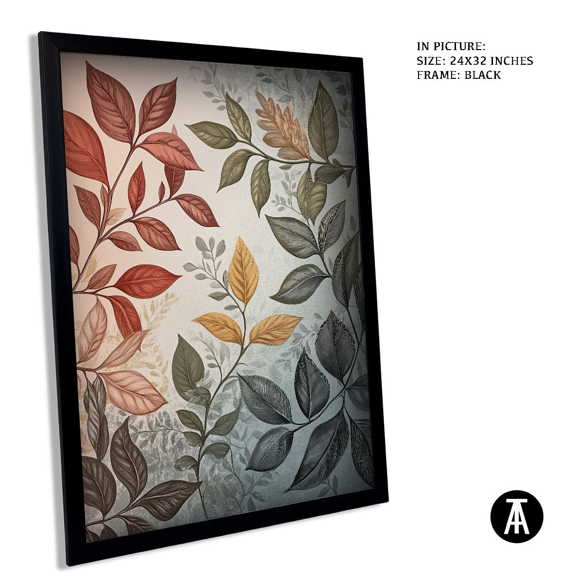 Sample Artwork in Black Frame