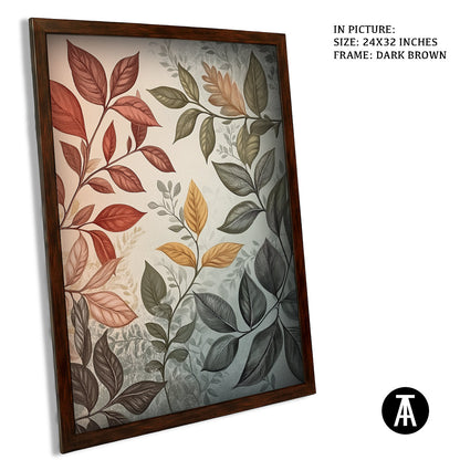Sample Artwork in Dark Brown Frame