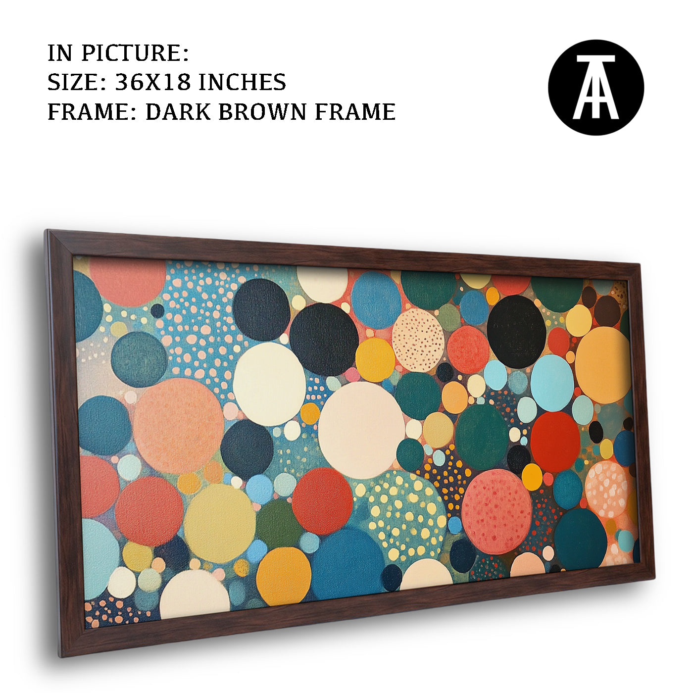 Artwork in Metal Champagne Gold Frame