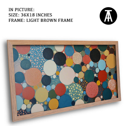 Artwork in Dark Brown Frame