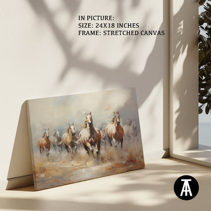 Artwork in Natural Wood Frame
