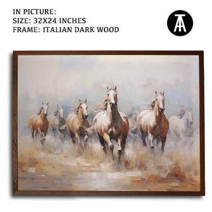 Artwork in Dark Wood Frame
