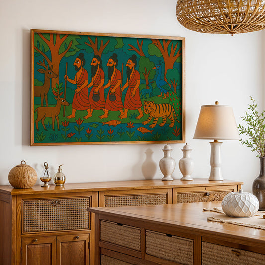 Heritage Indian Painting in a Lifestyle Setting