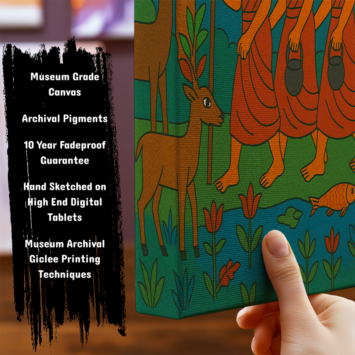 Information about Indian Art Canvas Art Print