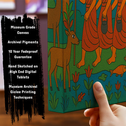 Information about Indian Art Canvas Art Print