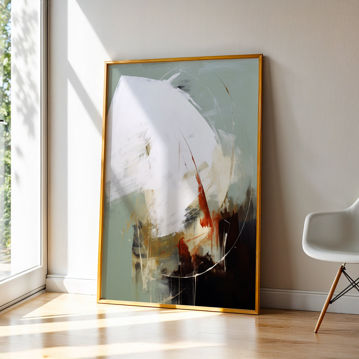 Abstract Painting in a Lifestyle Setting