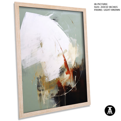 Artwork in Dark Brown Frame