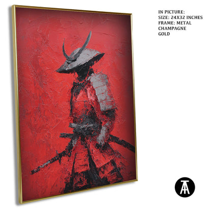 Artwork in Light Brown Frame