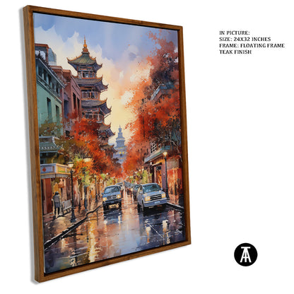 Sample Artwork in Floating Frame