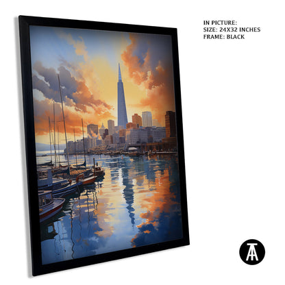 Artwork in Metal Earling Silver Frame