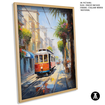 Sample Artwork in Italian Wood Framing Natural